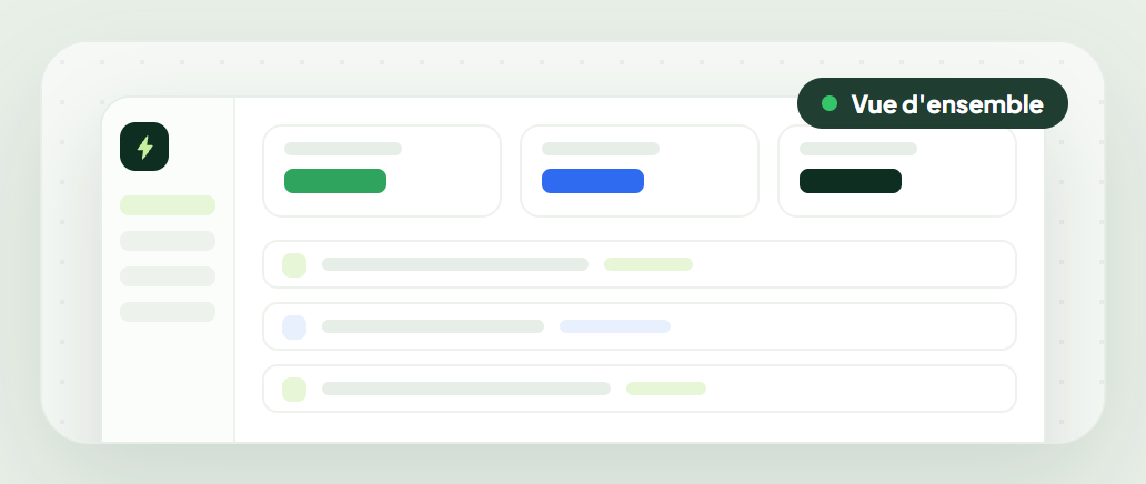 Aperçu du Dashboard Rapido'devis